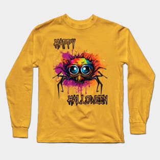 Spooky Spider Happy Halloween Long Sleeve T-Shirt